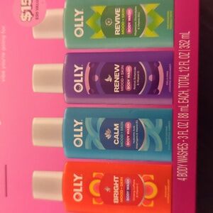 OLLY Variety Body Wash Set Of 4 Travel Size